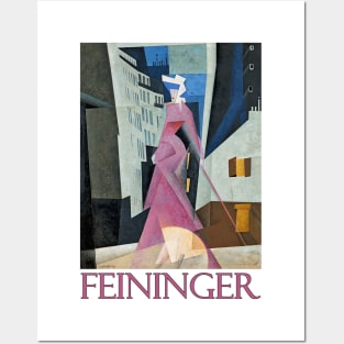 Lady in Mauve by Lyonel Feininger Posters and Art